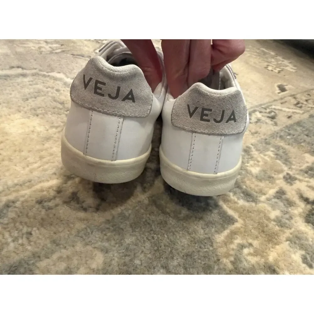 VEJA Low Esplar Leather Lace-Up Sneakers | White Great Condition Size 5 EUR 36 - Picture 5 of 16